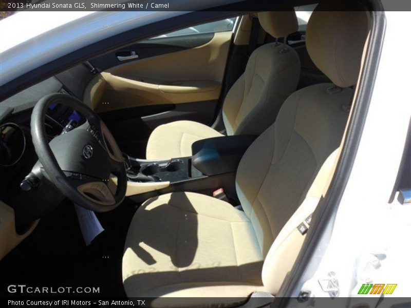 Shimmering White / Camel 2013 Hyundai Sonata GLS