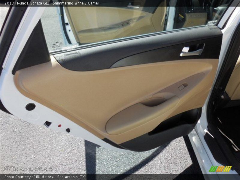 Shimmering White / Camel 2013 Hyundai Sonata GLS
