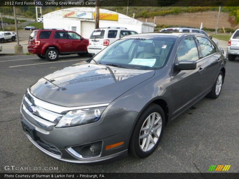 Sterling Grey Metallic / Camel 2012 Ford Fusion SEL