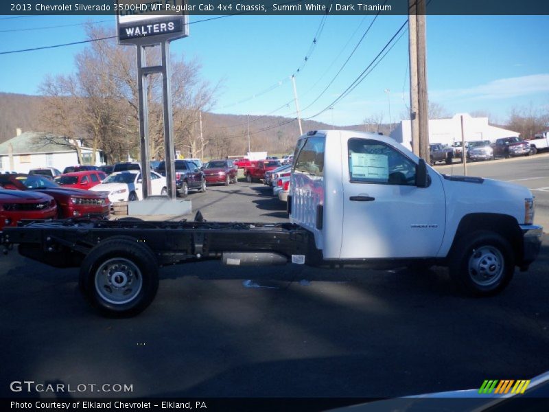 Summit White / Dark Titanium 2013 Chevrolet Silverado 3500HD WT Regular Cab 4x4 Chassis