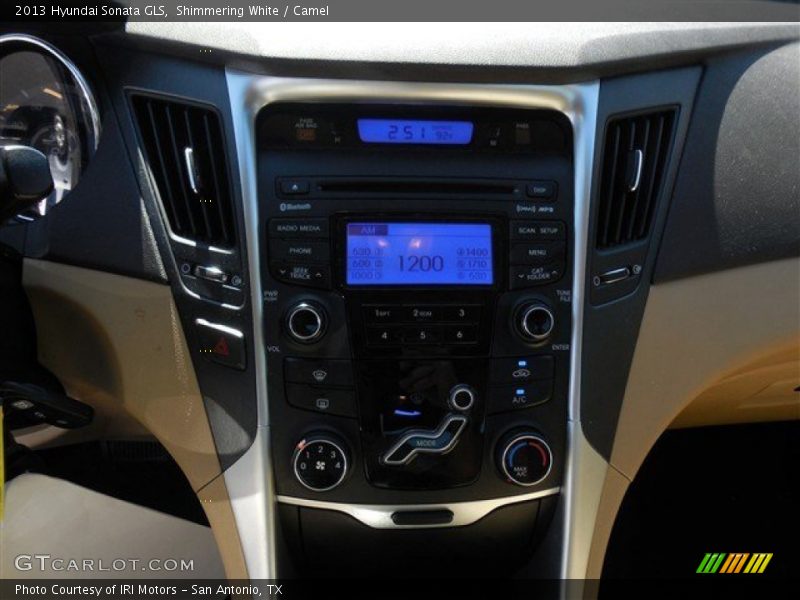 Shimmering White / Camel 2013 Hyundai Sonata GLS