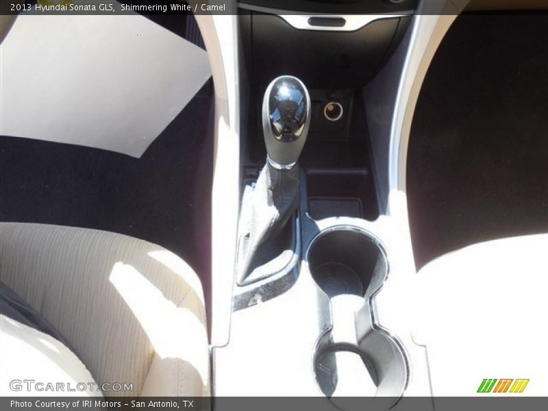 Shimmering White / Camel 2013 Hyundai Sonata GLS
