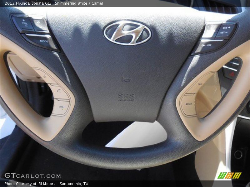 Shimmering White / Camel 2013 Hyundai Sonata GLS