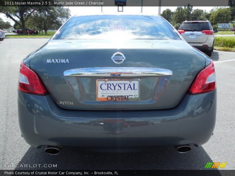 Mystic Jade Green / Charcoal 2011 Nissan Maxima 3.5 S