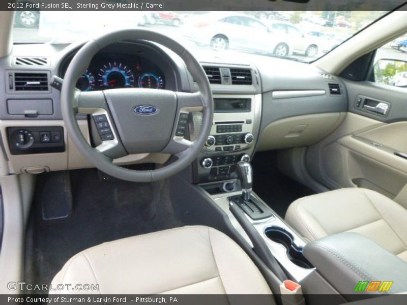 Sterling Grey Metallic / Camel 2012 Ford Fusion SEL