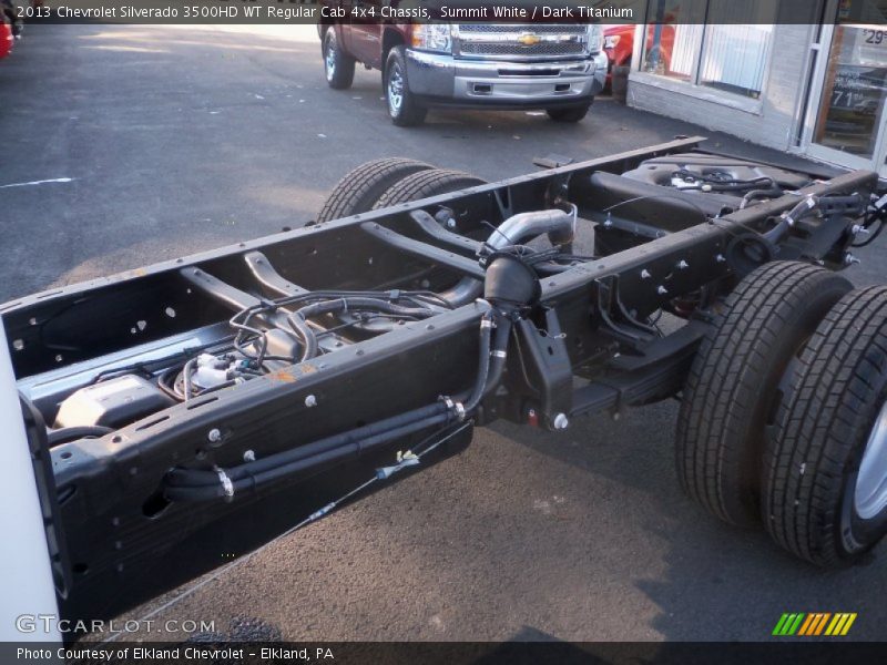 Summit White / Dark Titanium 2013 Chevrolet Silverado 3500HD WT Regular Cab 4x4 Chassis