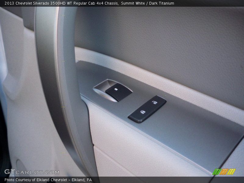 Summit White / Dark Titanium 2013 Chevrolet Silverado 3500HD WT Regular Cab 4x4 Chassis