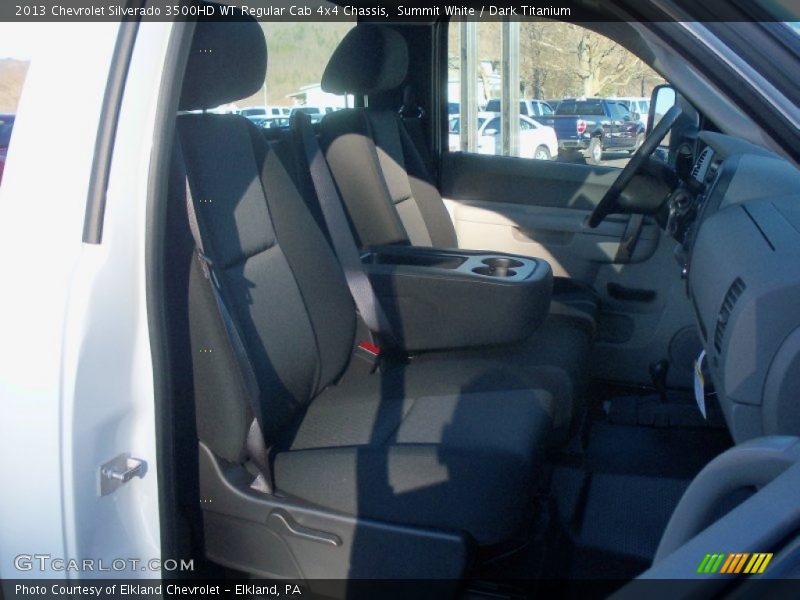 Summit White / Dark Titanium 2013 Chevrolet Silverado 3500HD WT Regular Cab 4x4 Chassis
