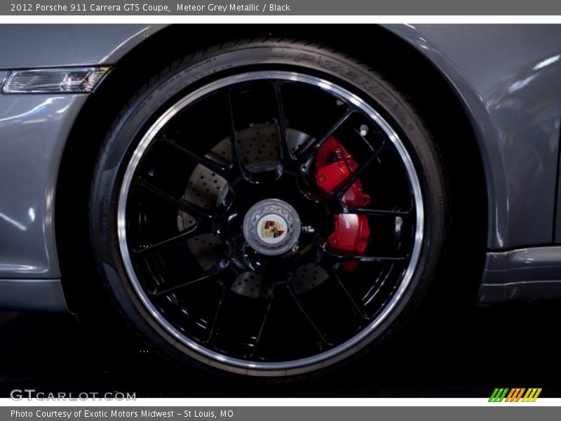 Meteor Grey Metallic / Black 2012 Porsche 911 Carrera GTS Coupe