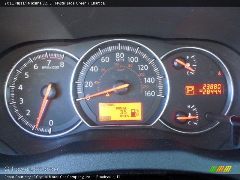 Mystic Jade Green / Charcoal 2011 Nissan Maxima 3.5 S
