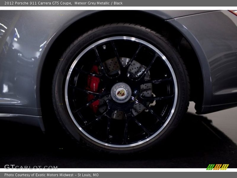 Meteor Grey Metallic / Black 2012 Porsche 911 Carrera GTS Coupe