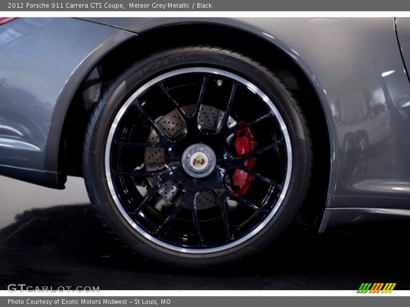 Meteor Grey Metallic / Black 2012 Porsche 911 Carrera GTS Coupe