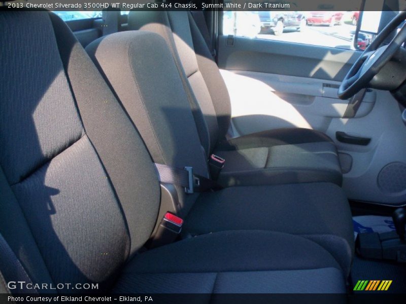 Summit White / Dark Titanium 2013 Chevrolet Silverado 3500HD WT Regular Cab 4x4 Chassis