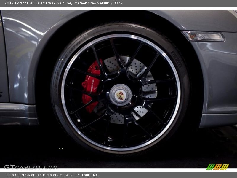 Meteor Grey Metallic / Black 2012 Porsche 911 Carrera GTS Coupe