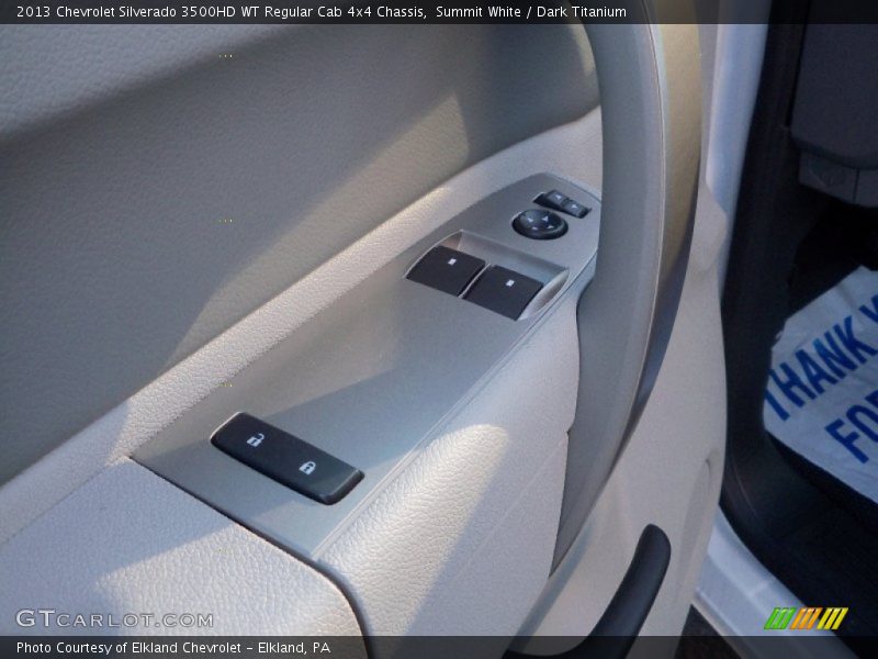 Summit White / Dark Titanium 2013 Chevrolet Silverado 3500HD WT Regular Cab 4x4 Chassis