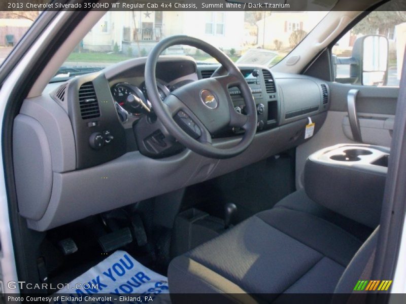 Summit White / Dark Titanium 2013 Chevrolet Silverado 3500HD WT Regular Cab 4x4 Chassis