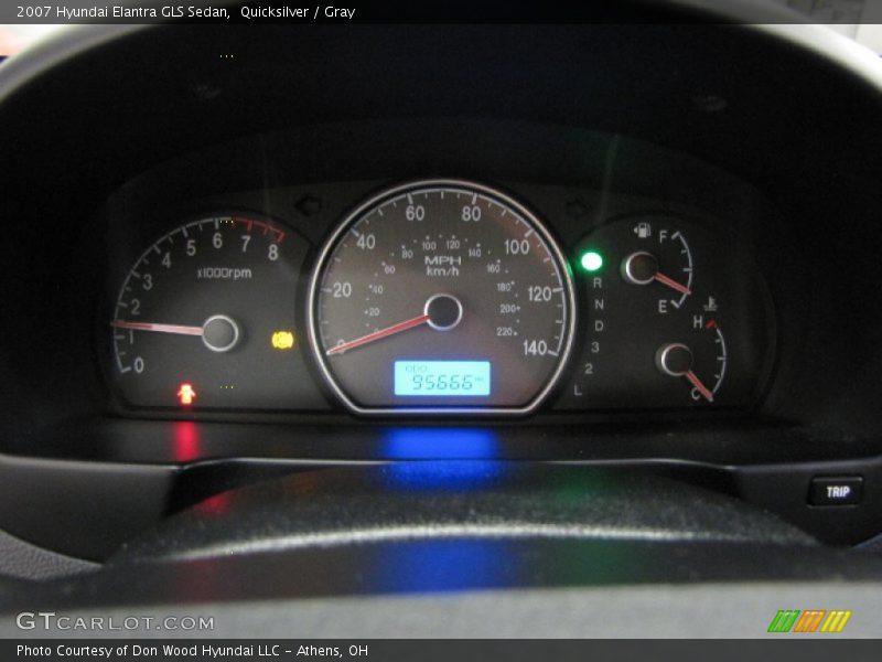 Quicksilver / Gray 2007 Hyundai Elantra GLS Sedan