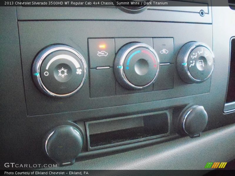 Summit White / Dark Titanium 2013 Chevrolet Silverado 3500HD WT Regular Cab 4x4 Chassis