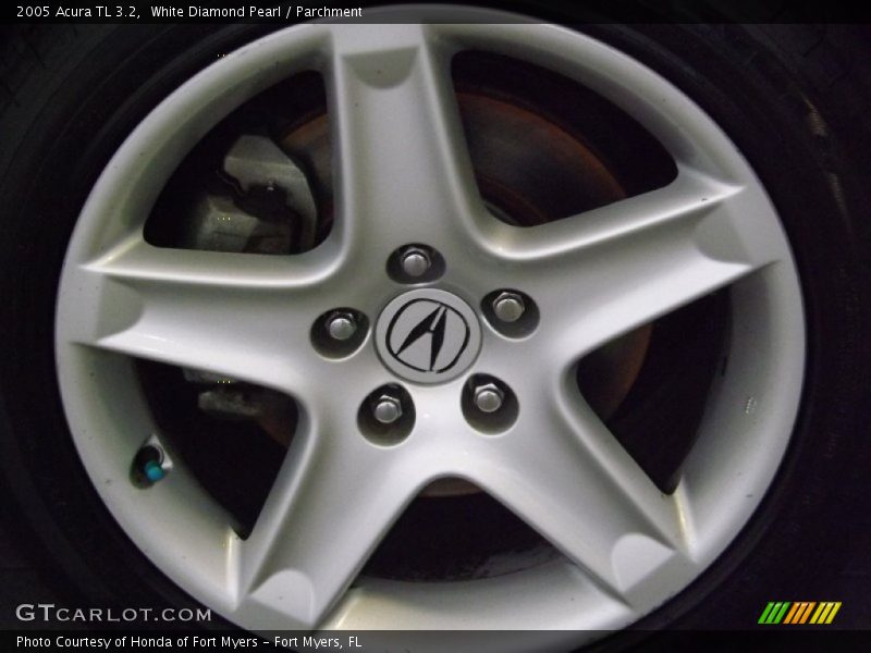 White Diamond Pearl / Parchment 2005 Acura TL 3.2