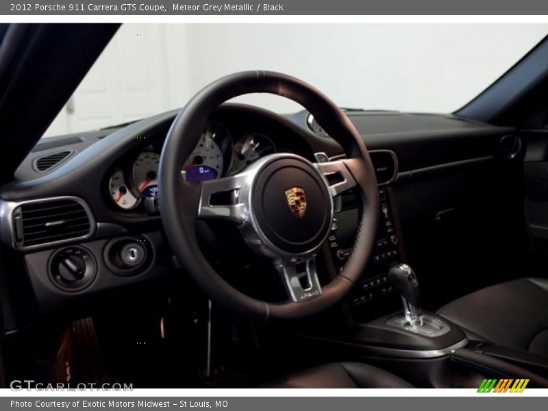 Meteor Grey Metallic / Black 2012 Porsche 911 Carrera GTS Coupe