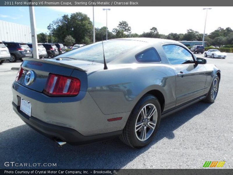 Sterling Gray Metallic / Charcoal Black 2011 Ford Mustang V6 Premium Coupe