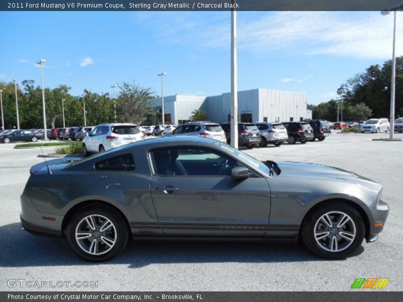 Sterling Gray Metallic / Charcoal Black 2011 Ford Mustang V6 Premium Coupe