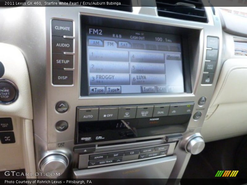 Starfire White Pearl / Ecru/Auburn Bubinga 2011 Lexus GX 460