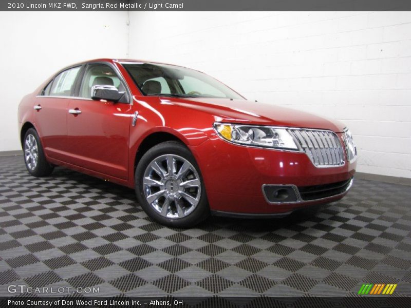 Sangria Red Metallic / Light Camel 2010 Lincoln MKZ FWD