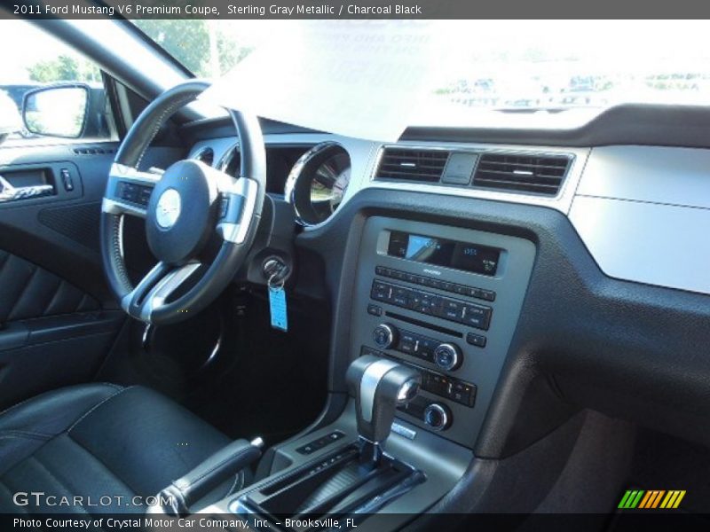 Sterling Gray Metallic / Charcoal Black 2011 Ford Mustang V6 Premium Coupe