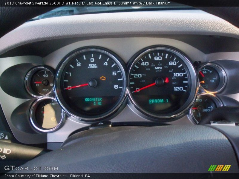 Summit White / Dark Titanium 2013 Chevrolet Silverado 3500HD WT Regular Cab 4x4 Chassis