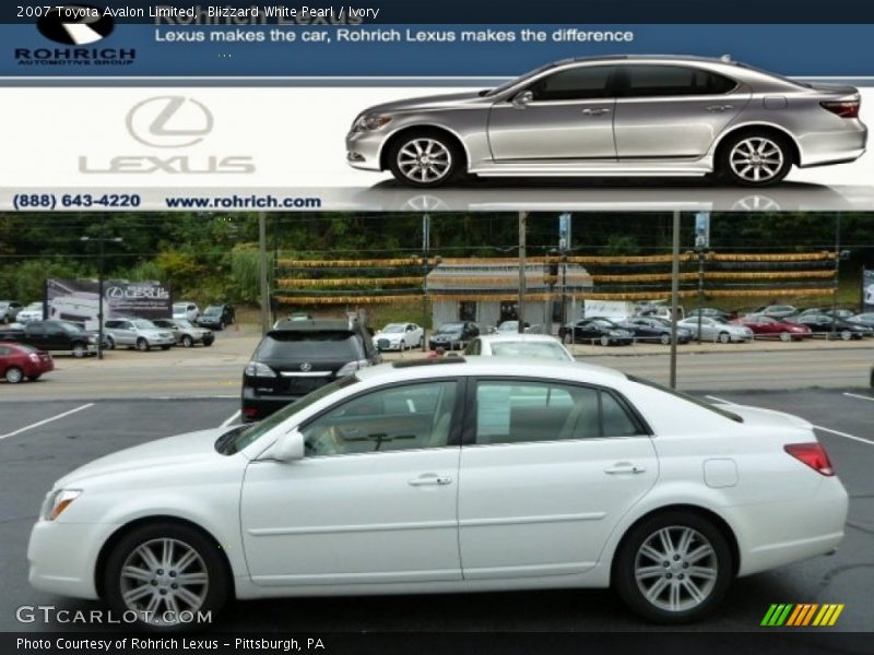 Blizzard White Pearl / Ivory 2007 Toyota Avalon Limited