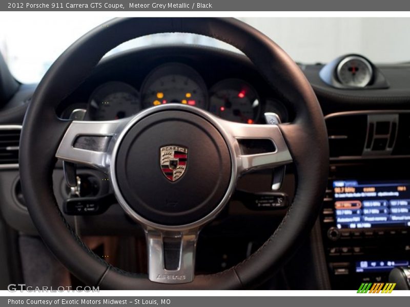 Meteor Grey Metallic / Black 2012 Porsche 911 Carrera GTS Coupe