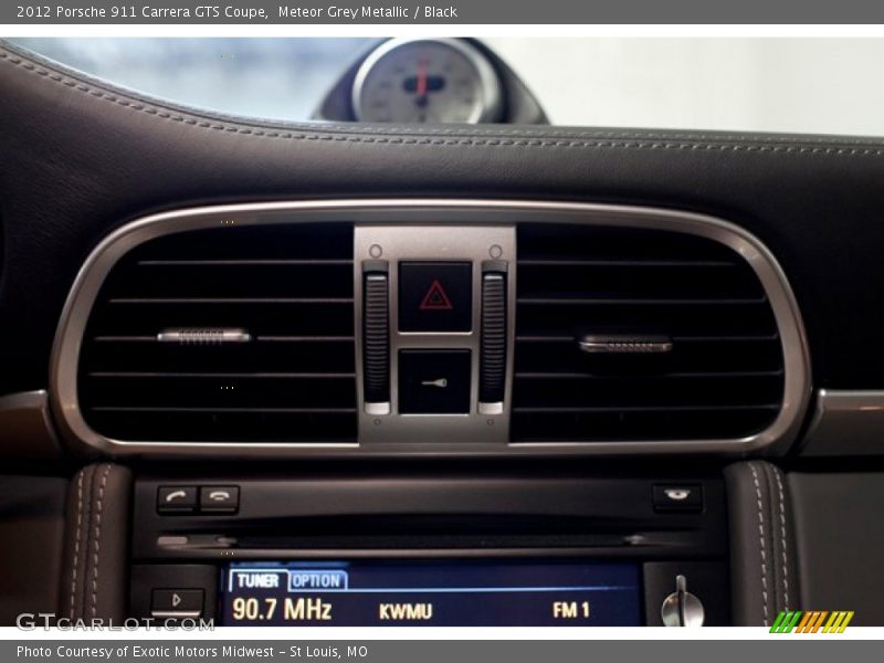 Meteor Grey Metallic / Black 2012 Porsche 911 Carrera GTS Coupe