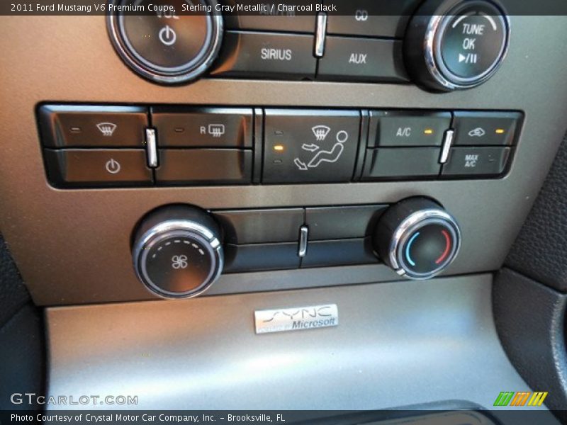 Sterling Gray Metallic / Charcoal Black 2011 Ford Mustang V6 Premium Coupe