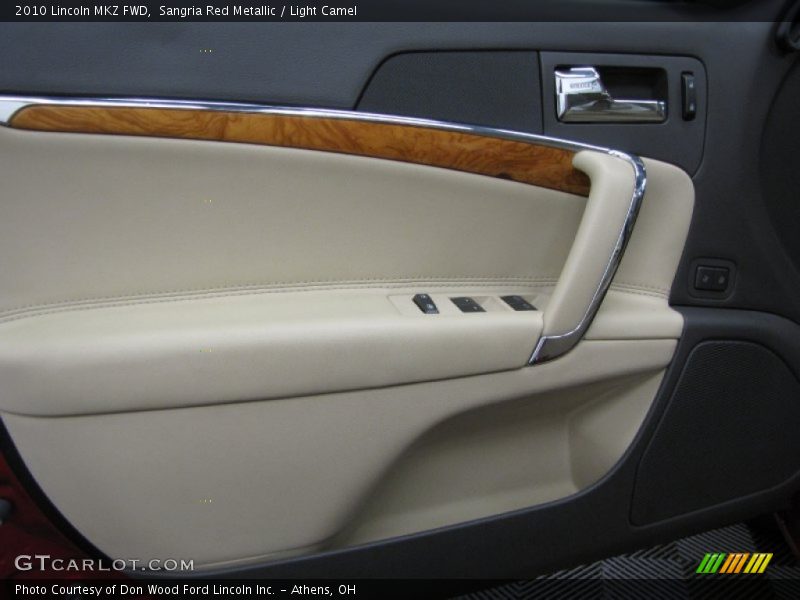 Sangria Red Metallic / Light Camel 2010 Lincoln MKZ FWD