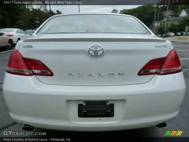 Blizzard White Pearl / Ivory 2007 Toyota Avalon Limited