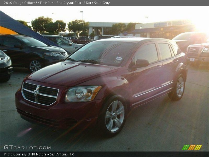 Inferno Red Crystal Pearl / Dark Slate Gray 2010 Dodge Caliber SXT