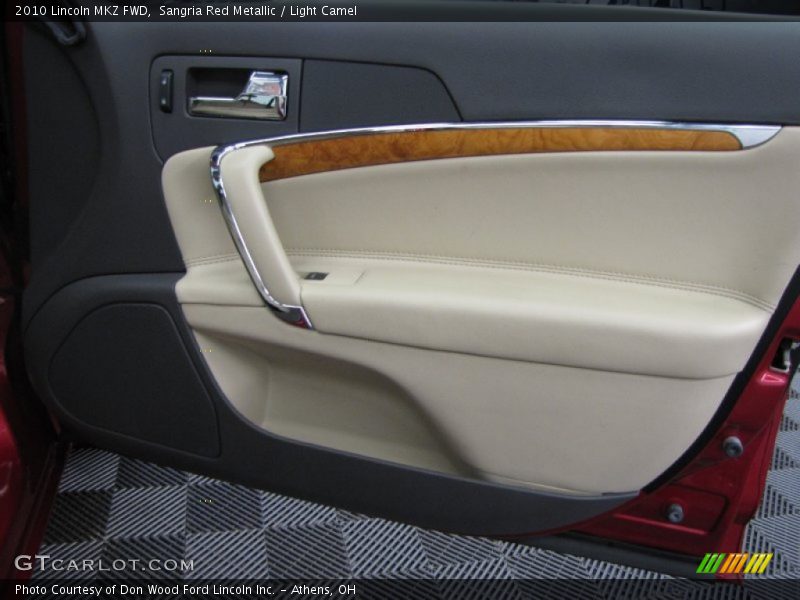 Sangria Red Metallic / Light Camel 2010 Lincoln MKZ FWD