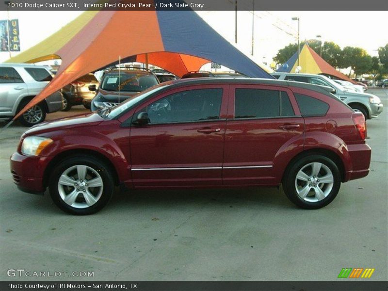 Inferno Red Crystal Pearl / Dark Slate Gray 2010 Dodge Caliber SXT