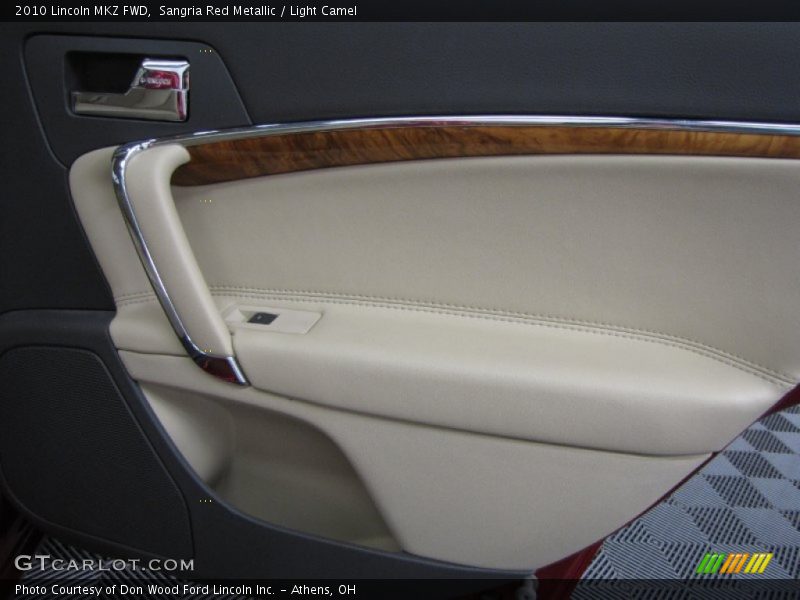 Sangria Red Metallic / Light Camel 2010 Lincoln MKZ FWD