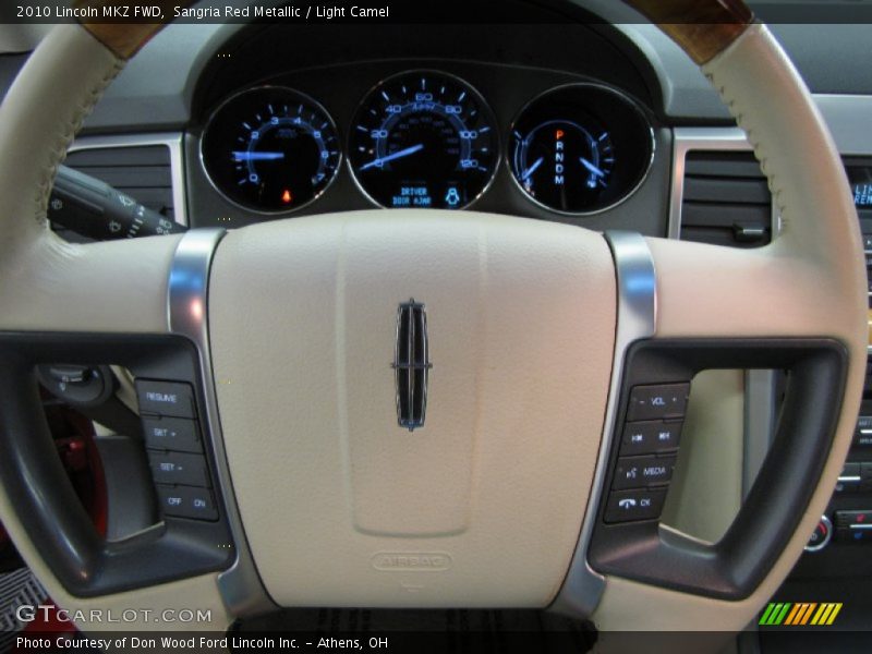 Sangria Red Metallic / Light Camel 2010 Lincoln MKZ FWD