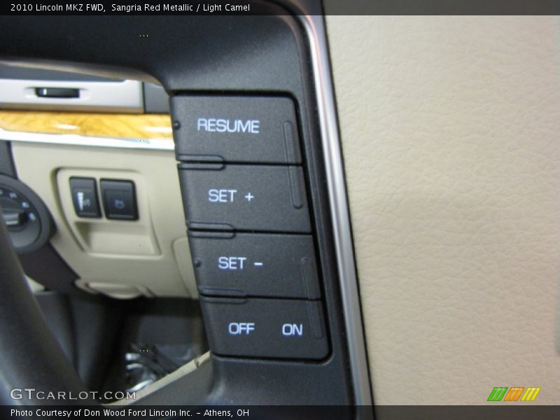 Sangria Red Metallic / Light Camel 2010 Lincoln MKZ FWD