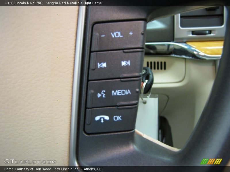 Sangria Red Metallic / Light Camel 2010 Lincoln MKZ FWD