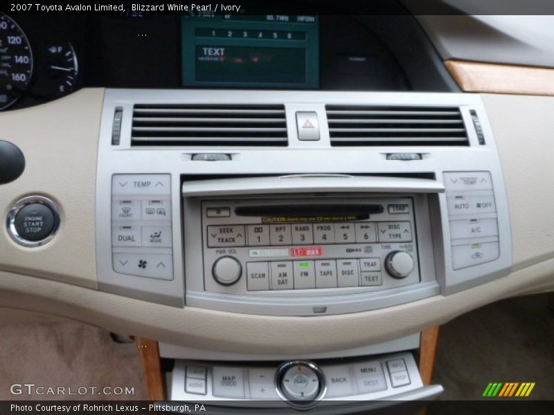 Blizzard White Pearl / Ivory 2007 Toyota Avalon Limited