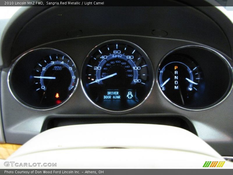 Sangria Red Metallic / Light Camel 2010 Lincoln MKZ FWD