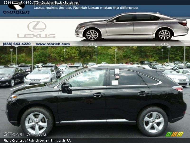 Obsidian Black / Parchment 2014 Lexus RX 350 AWD