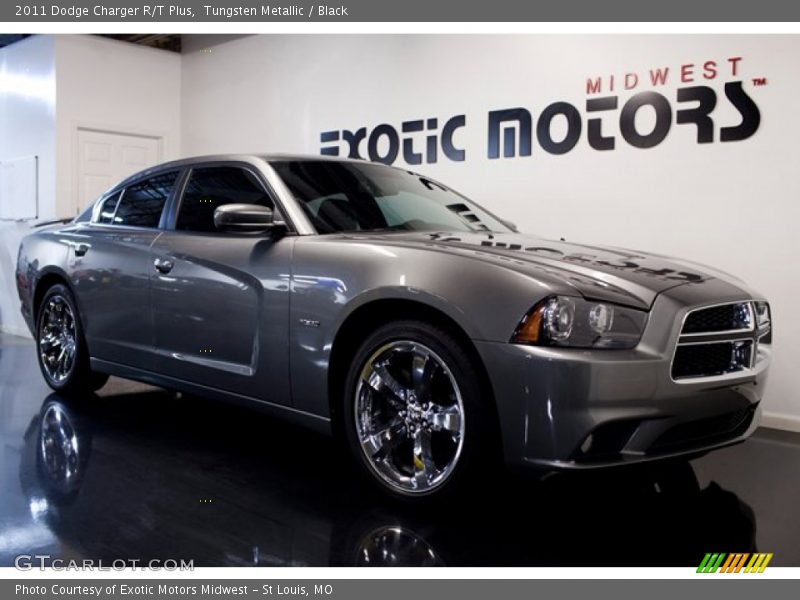 Tungsten Metallic / Black 2011 Dodge Charger R/T Plus