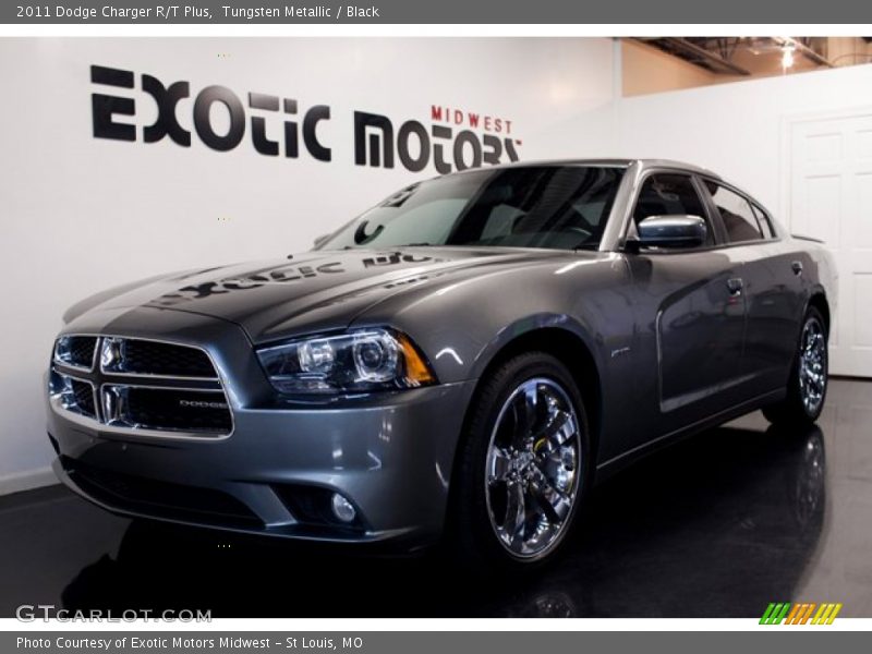 Tungsten Metallic / Black 2011 Dodge Charger R/T Plus