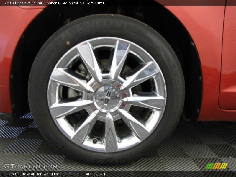 Sangria Red Metallic / Light Camel 2010 Lincoln MKZ FWD