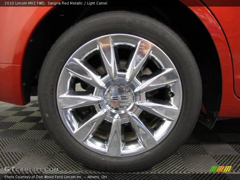 Sangria Red Metallic / Light Camel 2010 Lincoln MKZ FWD